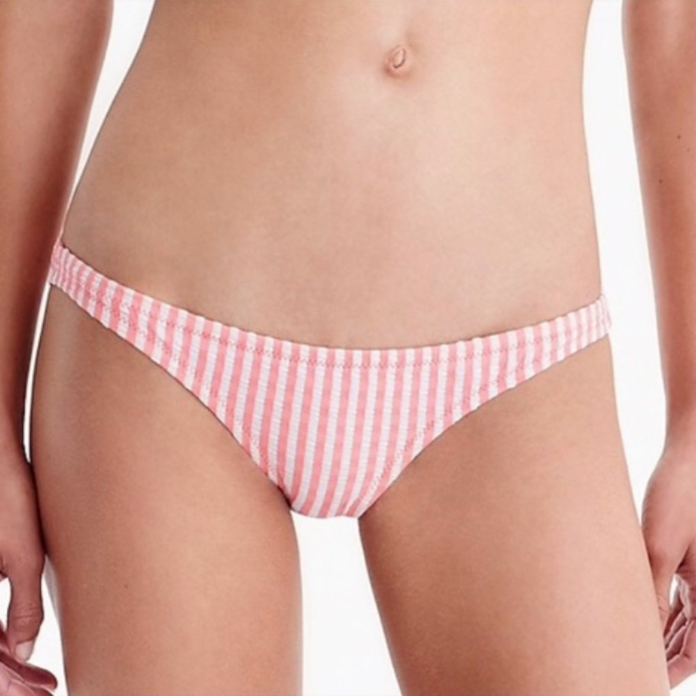 J.Crew Women's Bikini Seersucker Bottoms XXL NEW